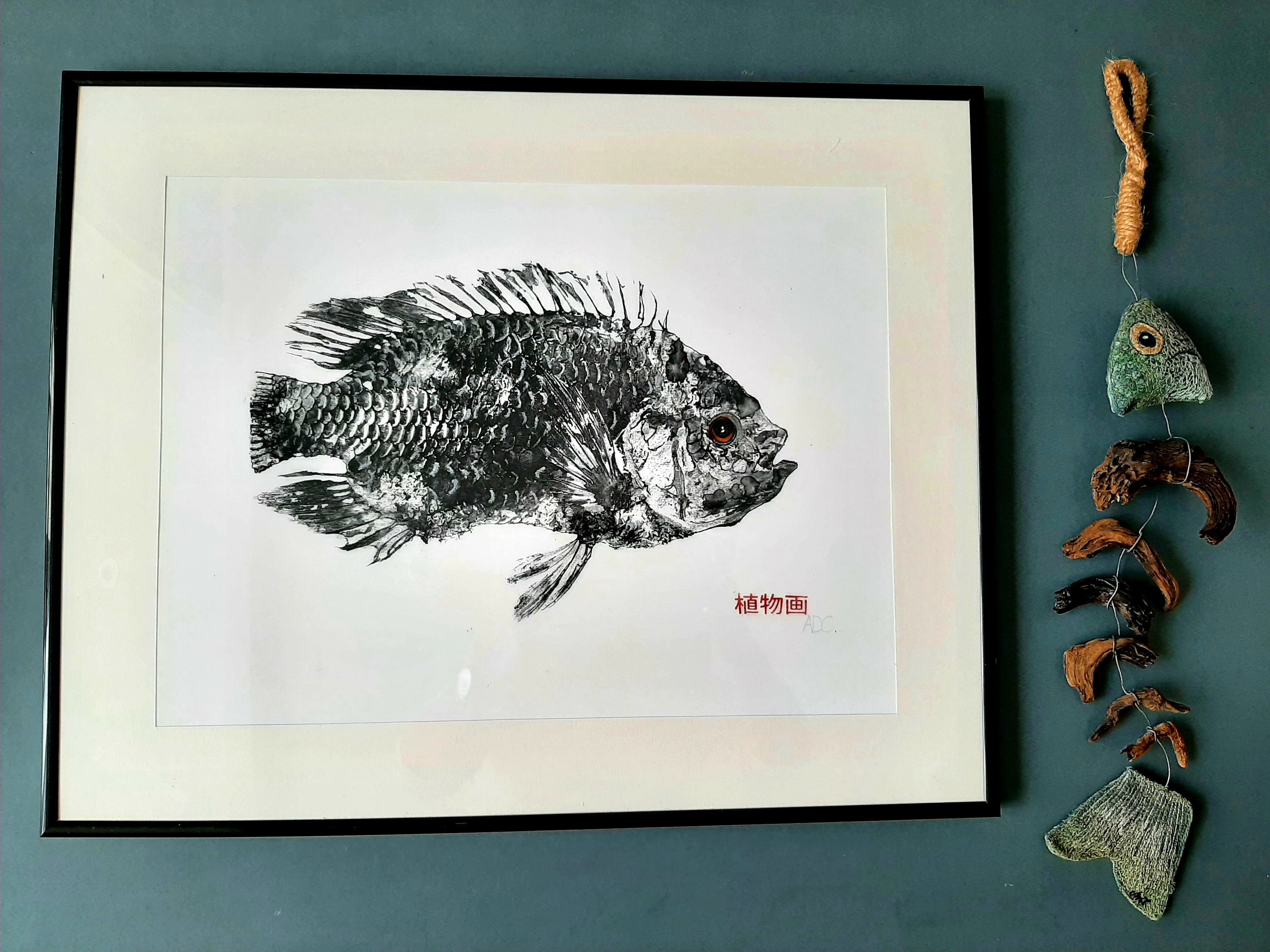 Gyotaku Fine Art Fish Prints – Botanical Seaweed Art